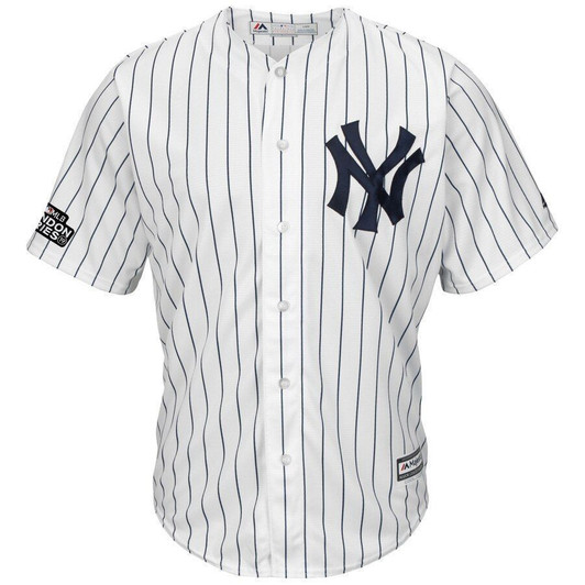 Giancarlo Stanton New York Yankees Majestic 2021 London Series Cool Base Player Jersey Jersey White/Navy 2021