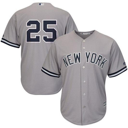 Gleyber Torres New York Yankees Majestic Road Official Cool Base Jersey Gray 2019