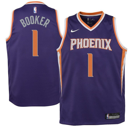 Devin Booker Phoenix Suns Youth Jersey Purple Icon Edition 2019