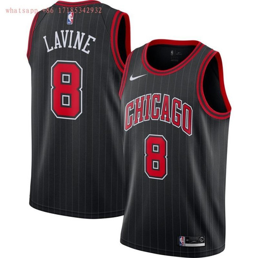 Chicago Bulls Zach Lavine #8 2020 Nba New Arrival Black Jersey