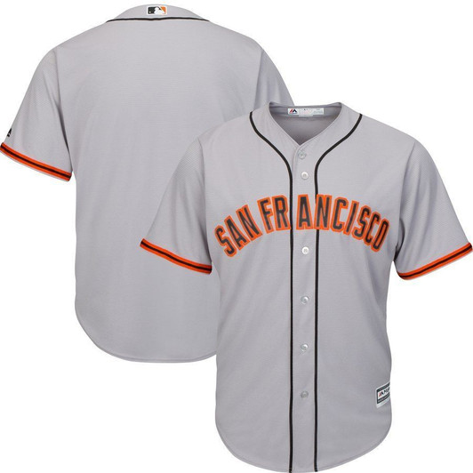 San Francisco Giants Majestic Official Cool Base Jersey Gray 2019