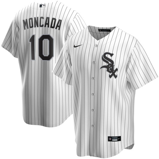 Nike Replica Replica Yoan Moncada White Chicago White Sox Home 2020 Replica Player Jersey