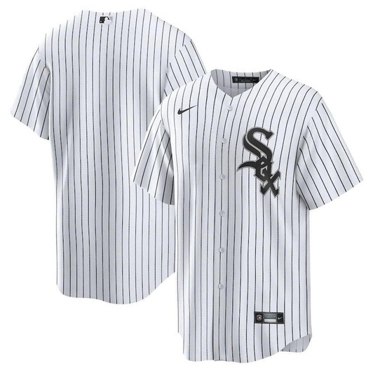 Mens Chicago White Sox Nike Replica Replica White Home Replica Team Jersey