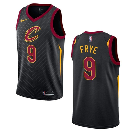 Cleveland Cavaliers 9 Channing Frye Statement Swingman Black 3D Jersey