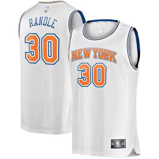 Julius Randle New York Knicks Fanatics Branded Fast Break Player Replica Statement Edition White 3D Jersey