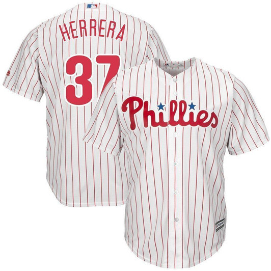 Odubel Herrera Philadelphia Phillies Majestic Home Official Cool Base Replica Player Jersey Jersey White/Scarlet 2021