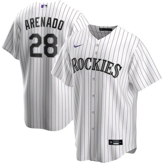 Nolan Arenado Colorado Rockies Home 2021 Replica Player White 3D Jersey