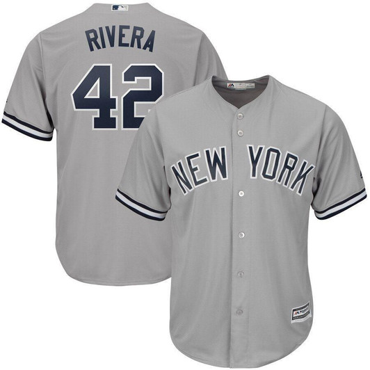 Mariano Rivera New York Yankees Majestic 2019 Hall Of Fame Cool Base Player Jersey Gray 2019