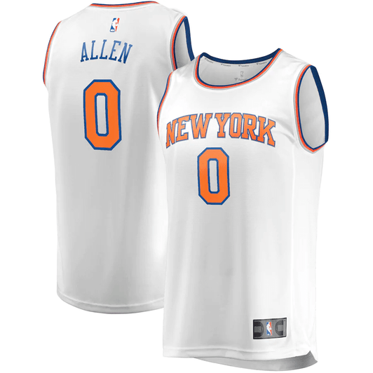 Kadeem Allen New York Knicks Fanatics Branded Fast Break Player Replica Association Edition White 3D Jersey