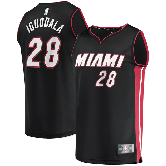 Andre Iguodala Miami Heat Fanatics Branded Fast Break Road Player Black 3D Jersey