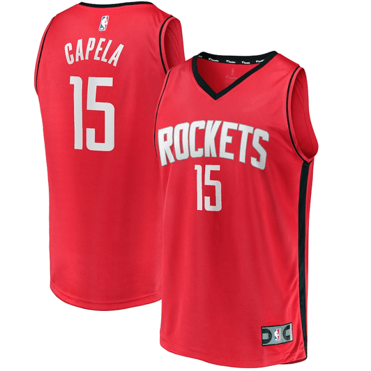 Clint Capela Houston Rockets Fanatics Branded Fast Break Player Replica Icon Edition Red 3D Jersey