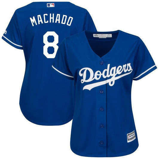 Manny Machado Los Angeles Dodgers Majestic Womens Cool Base Player Jersey Royal 2019