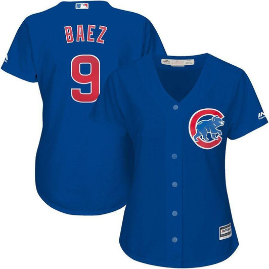 Javier Baez Chicago Cubs Majestic Alternate Cool Base  Player Jersey Royal 2019