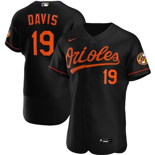 Baltimore Orioles Chris Davis #19 2020 Mlb Black Jersey