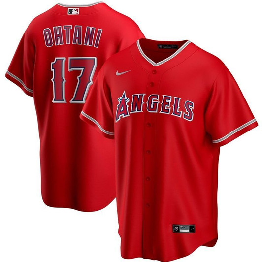 Los Angeles Angels Shohei Ohtani #17 2020 Mlb Red Jersey