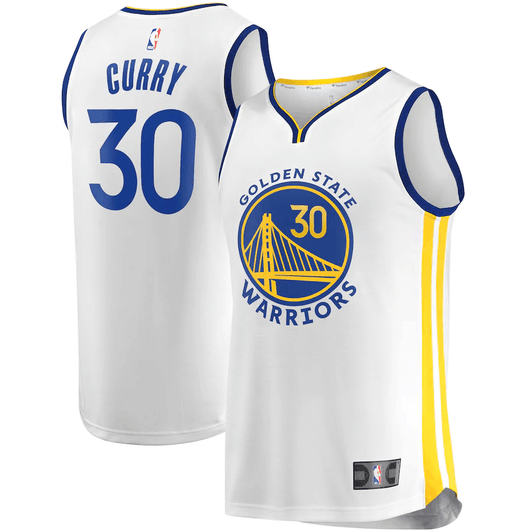 Stephen Curry Golden State Warriors Fanatics Branded Fast Break Replica Player White Association Edition 3D Jersey