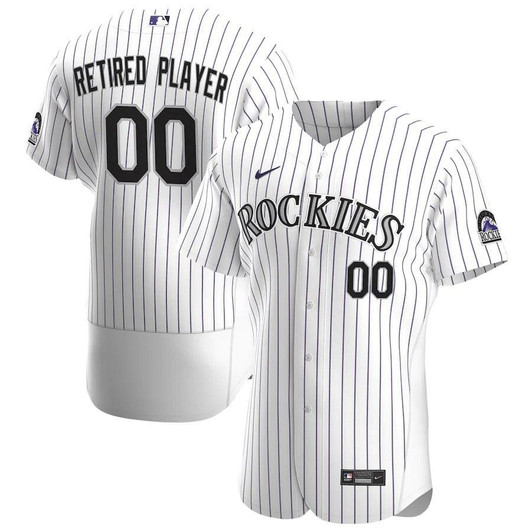 Mens Colorado Rockies Nike Replica Replica White Home Pick-A-Player Retired Roster  Jersey