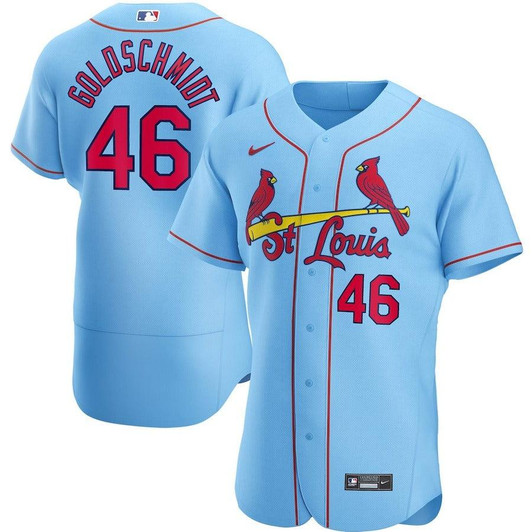 Mens St. Louis Cardinals Paul Goldschmidt Nike Replica Replica Light Blue Alternate  Player Jersey