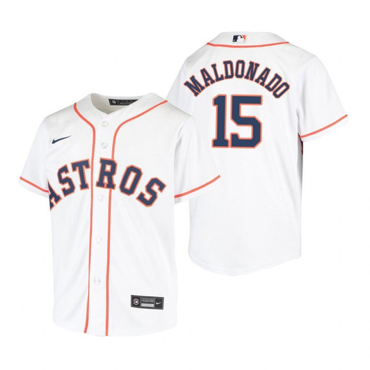 Houston Astros #15 Martin Maldonado 2020 White Jersey Gift For Astros Fans