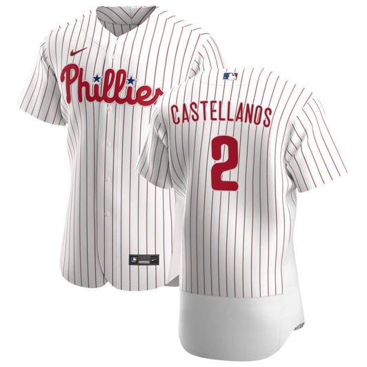 Philadelphia Phillies Nick Castellanos 2 MLB White Home Jersey Gift For Phillies Fans