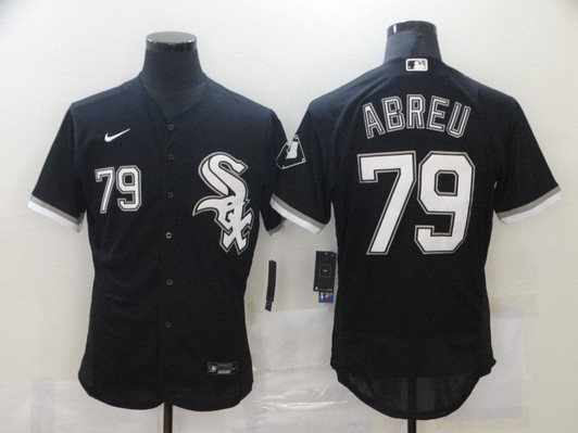 79 Chicago White Sox Jose Abreu Black Jersey