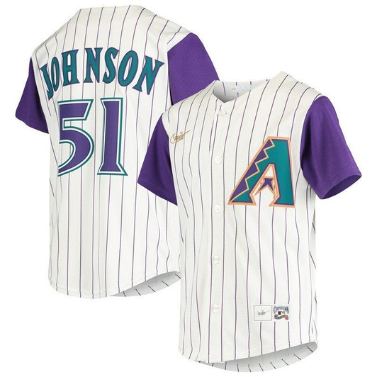 Arizona Diamondbacks Randy Johnson #51 2020 MLB White Jersey