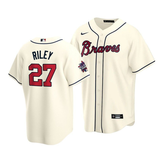 Atlanta Braves Austin Riley #27 2021 Mlb All-Star Game Patch Jersey Cream
