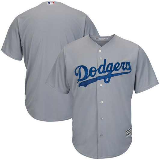 Los Angeles Dodgers Majestic Official Cool Base Jersey Gray 2019