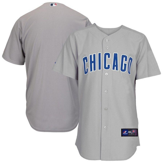 Chicago Cubs Majestic Official Cool Base Jersey Gray 2019