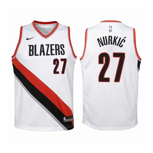 Blazers Jusuf Nurkic #27 Association Edition White Jersey