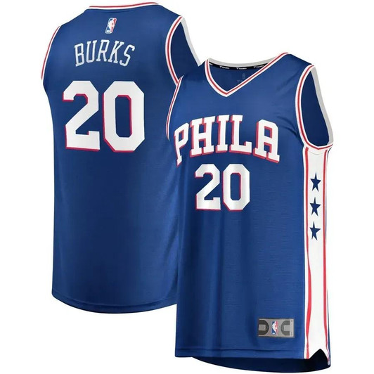 Alec Burks Philadelphia 76Ers Fast Break Road Player Nba Jersey - Royal