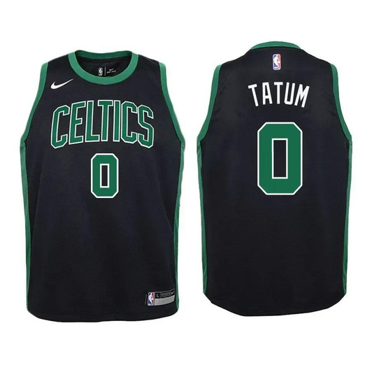 Celtics  Jayson Tatum #0 Statet Edition Black Jersey