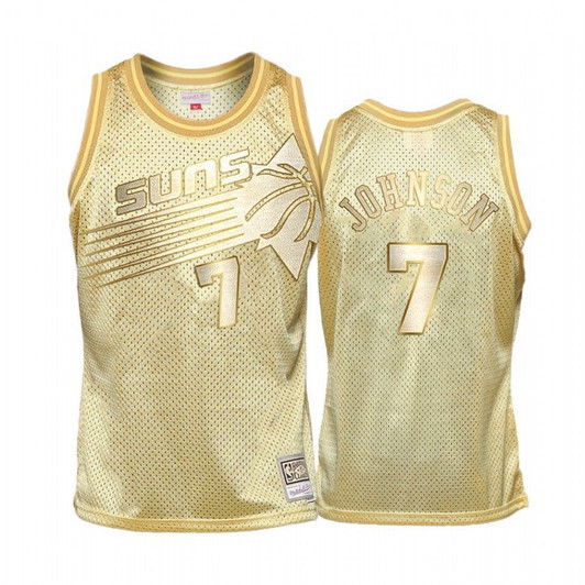 Men'S Kevin Johnson #7 Phoenix Suns Golden Hwc Limited Jersey