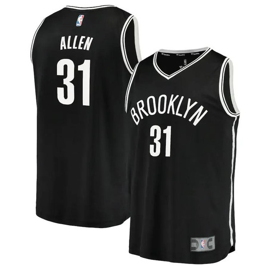Jarrett Allen Brooklyn Nets Fast Break Player Jersey - Icon Edition - Black