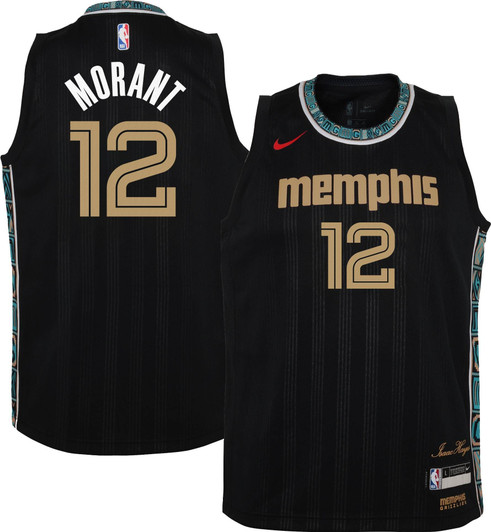 Nike Replica Replica Replica  2020-21 City Edition Memphis Grizzlies Ja Morant #12 Dri-Fit Swingman Jersey