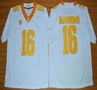 MenS Tennessee Volunteers #16 Peyton Manning White   Jersey
