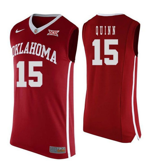 Oklahoma Sooners Red Grant Quinn   Basketball Jersey