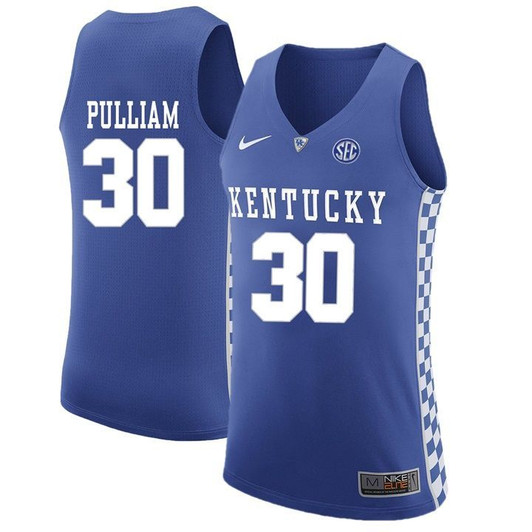 Unisex Kentucky Wildcats Royal Dillon Pulliam   Basketball Jersey