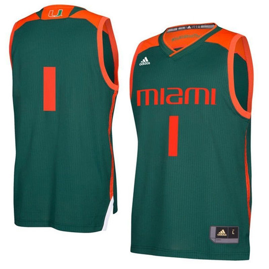 Unisex Miami Hurricanes Green Jersey