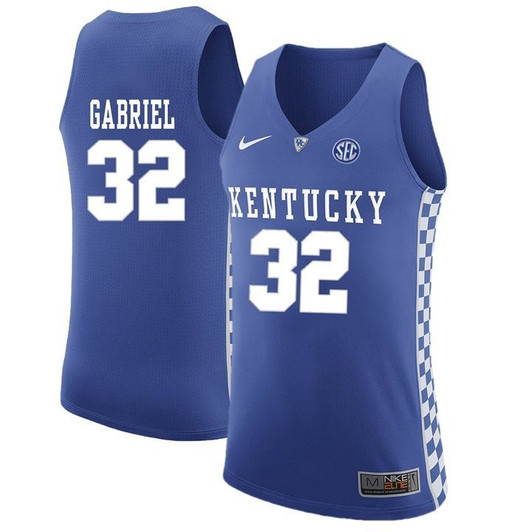 Unisex Kentucky Wildcats Royal Wenyen Gabriel   Basketball Jersey