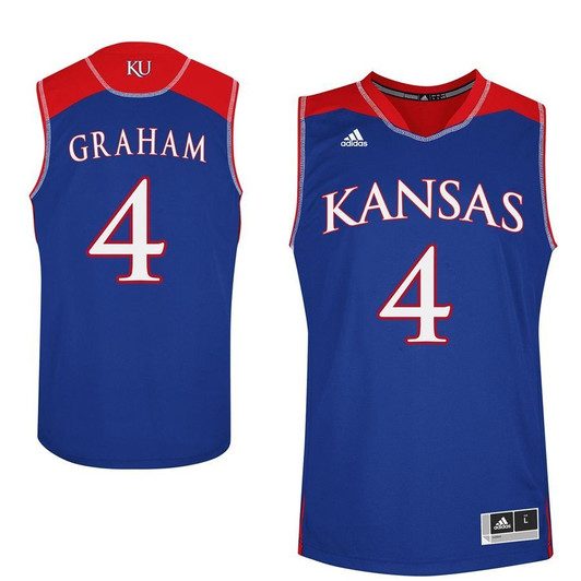 Unisex Kansas Jayhawks Royal Devonte Graham College Basketball Jersey