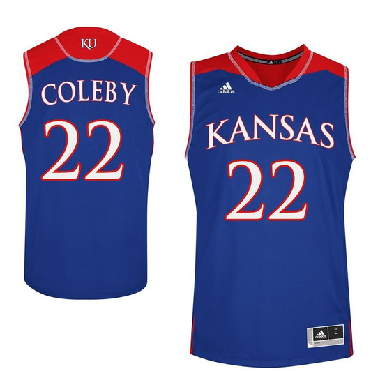 Unisex Kansas Jayhawks Royal Dwight Coleby College Basketball Jersey