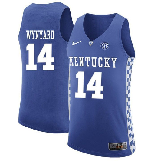Unisex Kentucky Wildcats Royal Tai Wynyard   Basketball Jersey