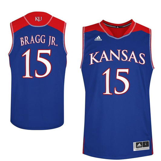 Unisex Kansas Jayhawks Royal Carlton Bragg Jr. College Basketball Jersey
