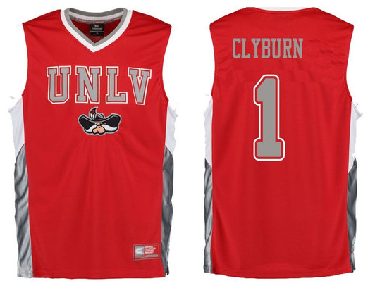 Unisex Unlv Rebels Red Kris Clyburn   College Basketball Jersey