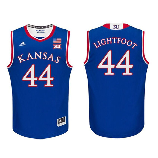 Kansas Jayhawks Royal Mitch Lightfoot Basketball Jersey