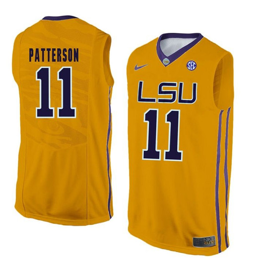 Lsu Tigers Gold Jalyn Patterson   Basketball Jersey