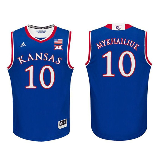 Kansas Jayhawks Royal Sviatoslav Mykhailiuk Basketball Jersey