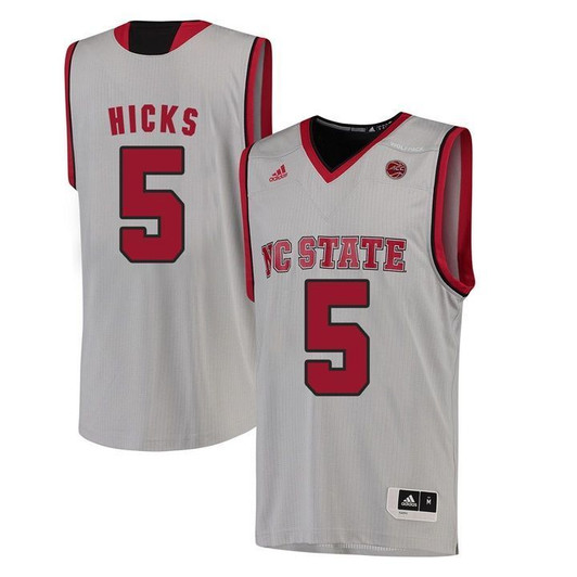 Unisex North Carolina State Wolfpack White Darius Hicks   College Basketball 3D Jersey
