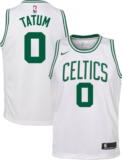 Nike  Boston Celtics Jayson Tatum #0 White Dri-Fit Swingman Jersey